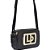 Bolsa Crossbody Lança Perfume Enfeite In24 Preto Feminino - Imagem 1