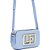 Bolsa Crossbody Lança Perfume Enfeite In24 Azul Feminino - Imagem 1