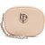 Bolsa Clutch Easy Lança Perfume Enfeite In24 Bege Feminino - Imagem 3