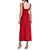 Vestido Linho Forum Acinturado In24 Vermelho Feminino - Imagem 2