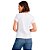 Camiseta Acostamento Fashion In24 Branco Feminino - Imagem 2