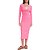 Vestido Canelado Colcci Malha In24 Rosa Hillier Feminino - Imagem 1