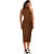 Vestido Super Mid Easy Lança Perfume OU24a Marrom Feminino - Imagem 2