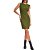 Vestido Canelado Colcci Malha In24 Verde Livas Feminino - Imagem 3
