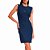 Vestido Canelado Colcci Iconic In24 Marinho Feminino - Imagem 1