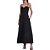 Vestido Linho Forum Tecido Plano In24 Preto Feminino - Imagem 1
