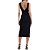 Vestido Midi Forum Reto In24 Preto Feminino - Imagem 2