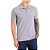 Camisa Polo Forum Lines In24 Cinza Niquel Masculino - Imagem 1