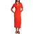 Vestido Canelado Colcci Malha In24 Vermelho Nives Feminino - Imagem 1