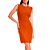 Vestido Canelado Colcci Slim In24 Laranja Saoko Feminino - Imagem 1
