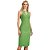 Vestido Acostamento Justo In24 Verde Feminino - Imagem 1