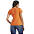 Camiseta Acostamento Gola V In24 Laranja Feminino - Imagem 2
