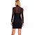 Vestido Acostamento Fashion In24 Preto Feminino - Imagem 2
