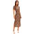 Vestido Lança Perfume Super Midi Pr25 Marrom Feminino - Imagem 1