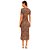 Vestido Lança Perfume Super Midi Pr25 Marrom Feminino - Imagem 2
