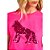 Camiseta Acostamento Fashion In24b Rosa Fuchsia Feminino - Imagem 3