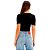 Blusa Canelada Lança Perfume Cropped Pr25 Preto Feminino - Imagem 2