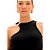 Vestido Canelado Lança Perfume Super Mid Pr25 Preto Feminino - Imagem 3