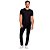 Camiseta Aramis Friso na Gola Ve25 Preto Masculino - Imagem 4