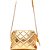 Bolsa Crossbody Lança Perfume Matelase Pr25 Dourado Feminino - Imagem 2