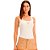 Regata Canelada Lança Perfume Slim Pr25 Off White Feminino - Imagem 1