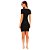 Vestido Curto Lança Perfume Canelado Pr25 Preto Feminino - Imagem 2