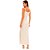 Vestido Canelado Lança Perfume Midi Pr25 Off White Feminino - Imagem 2