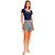 Blusa Canelada Lança Perfume Basic Pr25 Marinho Feminino - Imagem 3