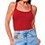 Regata Canelada Colcci Slim Pr25 Vermelho Feminino - Imagem 1