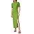 Vestido Canelado Colcci Slim Pr25 Verde Peridot Feminino - Imagem 1