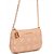 Bolsa Crossbody Lança Perfume Matelasse Pr25 Bege Feminino - Imagem 1