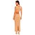 Vestido Canelado Lança Perfume Cut Off Pr25 Bege Feminino - Imagem 2