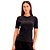 Camiseta Lança Perfume Name Baby Look Pr25 Preto Feminino - Imagem 1