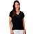 Blusa Dudalina Shine Decote V In24 Preto Feminino - Imagem 1