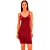 Vestido Canelado Lança Perfume Curto Pr25 Vermelho Feminino - Imagem 1