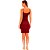 Vestido Canelado Lança Perfume Curto Pr25 Vermelho Feminino - Imagem 2
