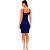 Vestido Canelado Lança Perfume Curto Pr25 Marinho Feminino - Imagem 2