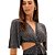 Vestido Easy Lança Perfume Decote V Pr25 Cinza Feminino - Imagem 4