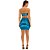 Saia Easy Lança Perfume Curta Franzidos Pr25 Azul Feminino - Imagem 2