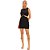 Vestido Canelado Lança Perfume Sem Manga Pr25 Preto Feminino - Imagem 1