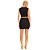 Vestido Canelado Lança Perfume Sem Manga Pr25 Preto Feminino - Imagem 2