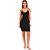 Vestido Canelado Lança Perfume Curto Pr25 Preto Feminino - Imagem 4