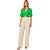 Blusa Acostamento Fashion In24 Verde Feminino - Imagem 3