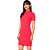 Vestido Acostamento Fashion Pr25 Rosa Feminino - Imagem 1