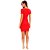 Vestido Curto Lança Perfume Canelado Pr25 Vermelho Feminino - Imagem 2
