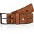 Cinto Couro Acostamento Square Mark Pr25 Marrom Masculino - Imagem 1