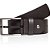 Cinto Couro Acostamento Squared Pr25 Marrom Café Masculino - Imagem 1
