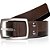 Cinto Couro Acostamento Dual Line Pr25 Marrom Café Masculino - Imagem 1