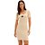 Vestido Canelado Easy Lança Perfume Curto Pr25 Bege Feminino - Imagem 1