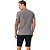 Camiseta Acostamento Fine Letter Pr25 Cinza Masculino - Imagem 2